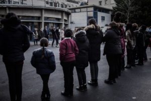 Dans une école à Asnières, en janvier 2017. Philippe Lopez/AFP