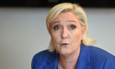 La présidente du Front national Marine Le Pen, le 19 mai 2017 à Hénin-Beaumont dans le Pas-de-Calais. afp.com/Philippe HUGUEN