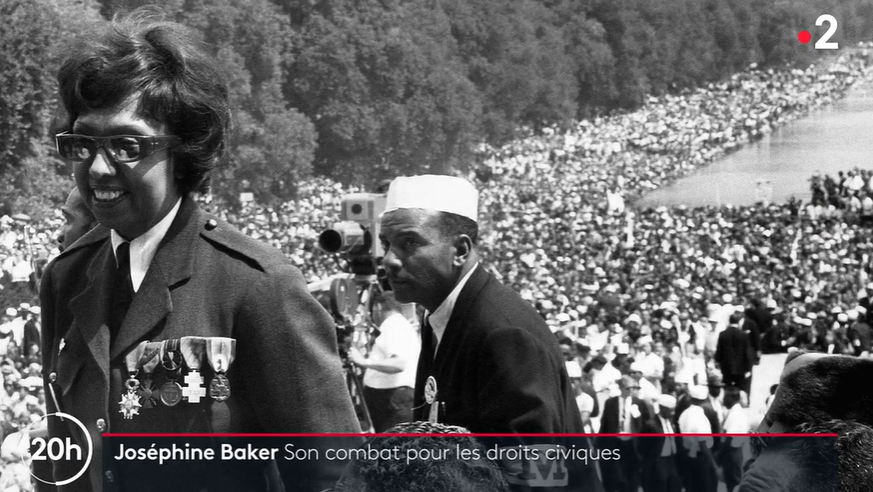 Le discours de Joséphine Baker aux côtés de Martin Luther King lors de la marche pour les droits