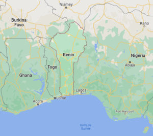 Bénin situation géographique