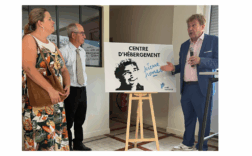 Stéphanie Reux, représentante de l'État, Alain Carasco, Maire de Bray-Sur-Seine et Pierre Henry, Président de l'association